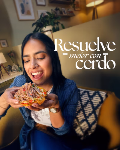 Resuelve con carne de cerdo - movil