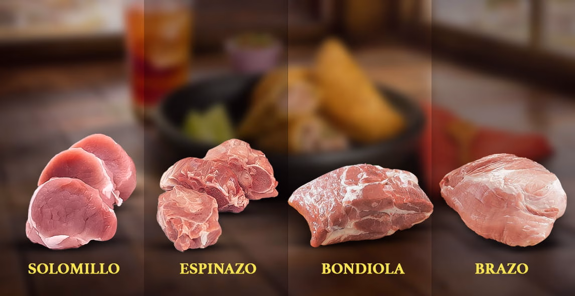 Cortes de carne de cerdo, disfruta de todas sus variedades y presentaciones