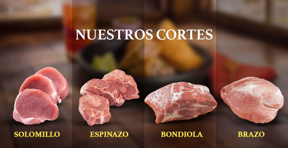 Cortes de carne de cerdo, disfruta de todas sus variedades y presentaciones