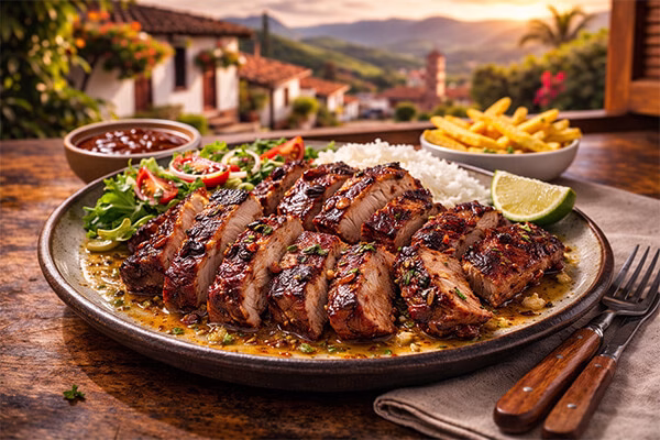 Tiras de cerdo al barril pork colombia